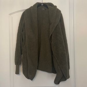 Green Sherpa Cardigan